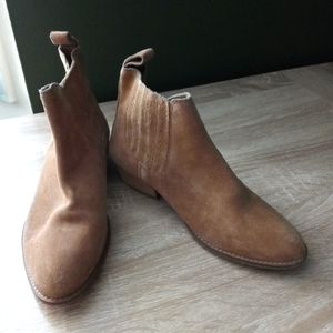 Suede Western Chelsea Boots